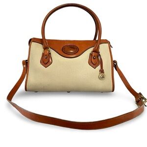 Dooney & Bourke All Weather leather Vintage Satchel Crossbody Handbag